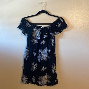 Off shoulder Embroidered Dress